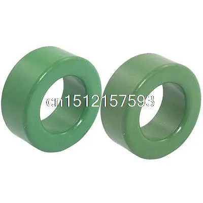 

2 Pcs 0.2" Outside Dia Magnetism Ferrite Ring Core Green