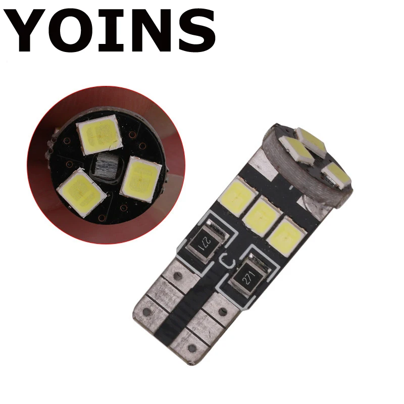 2 шт. Автомобильный светодиодный t10 источник света 9 SMD 2835 Светодиодный CANBUS T10 W5W 147