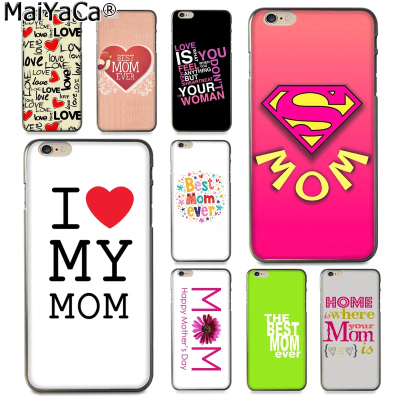MaiYaCa I love my best mom Fashion Fun Dynamic phone case for Apple