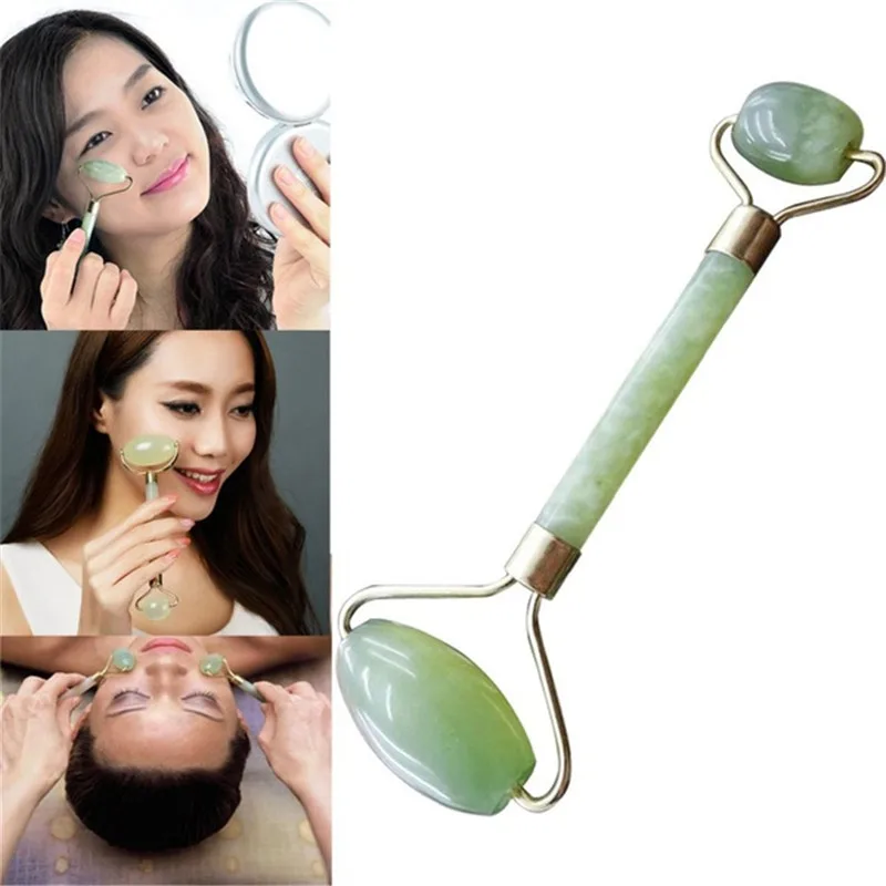 

Natural Jade Roller for Face Green,Anti-aging Massage Facial Roller,Roller for Face Neck Beauty Rejuvenates Face and Neck Skin