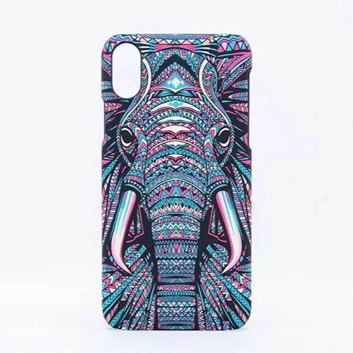 

Elephant Lion Tiger wolf Elephant Glow in the Dark Cases for iPhone XS Max XR XS X 6 6S 7 8 Slim Hard Phone Cases