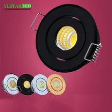 YLSTAR,, 10 шт./набор, Мини Светодиодный точечный светильник, 3 Вт, AC85-265V, светодиодный светильник для шкафа, ТВ-шкафа, фоновая настенная лампа, встраиваемая лампа