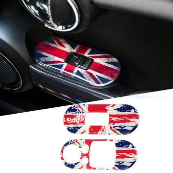 

2Pcs Car Side Door Window Lifter Switch Control Panel Covers Stickers Decal For Mini Cooper JCW F56 F55 Car Styling Accessories
