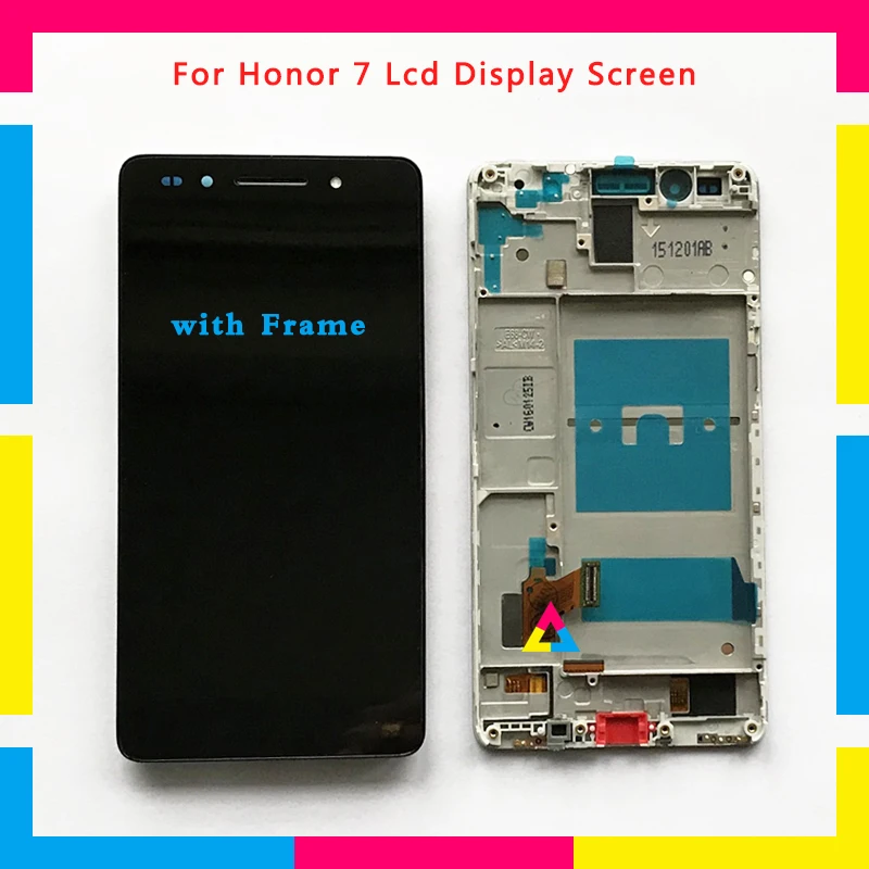 

LCD Display Screen With Touch Screen Digitizer Assembly For Huawei Honor 7 Black White Gold Replacement + Tracking Code