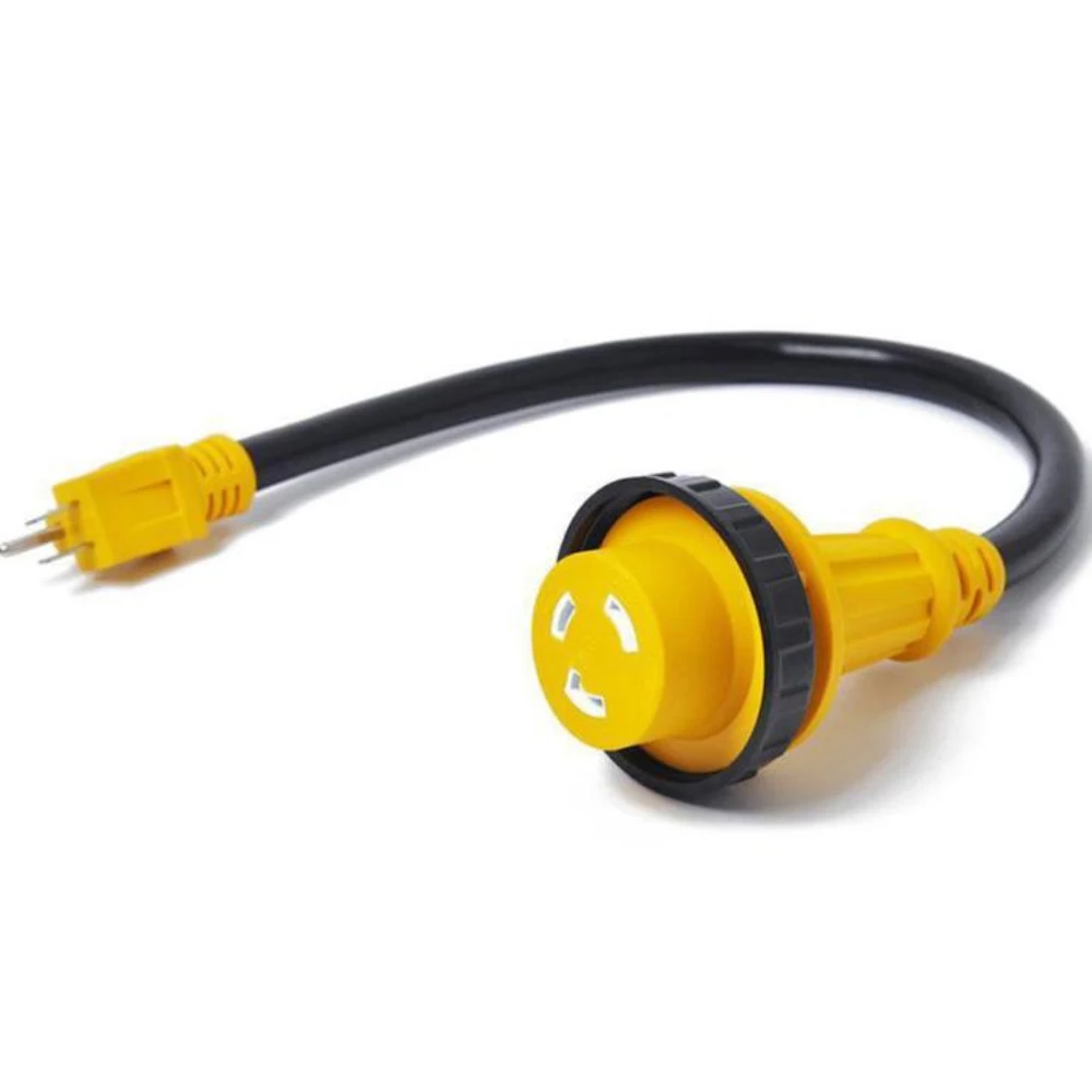 NEW Marine 30 amp female to 15 amp male 125v Shore Power Pigtail Boat Adapter