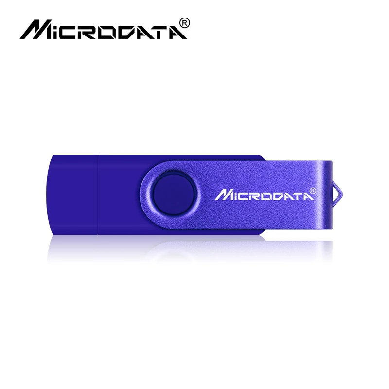 Синий Горячая красочные usb Флеш накопитель 4 gb 8 gb 16 gb флэш-накопителями флешки 32 gb usb 2,0 памяти 64 gb 128 gb OTG металла карту флэш-памяти с интерфейсом usb - Цвет: Синий