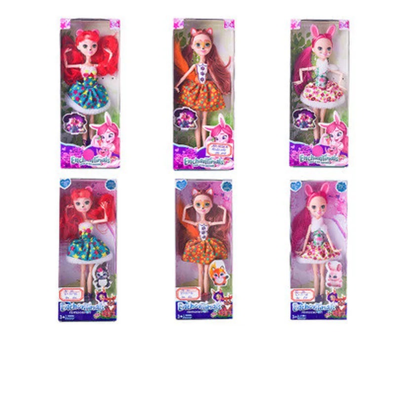 

2019 New Enchantimals Doll Toy for Children Bjd Dolls 1/6 Joint Body Children Christmas Gift Anime Figure Girls Toy for Kids