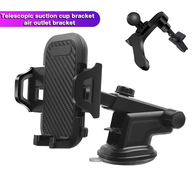 

Portable Air Vent Outlet in Car Holder Universal Navigation Telescopic Stand Suction Cup Mount Paste Desk Stand For Mobile Phone