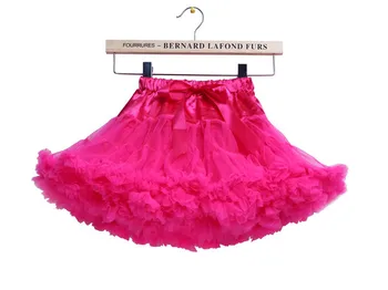 

Fluffy Fuxia Children Girl pettiskirt Plus Size