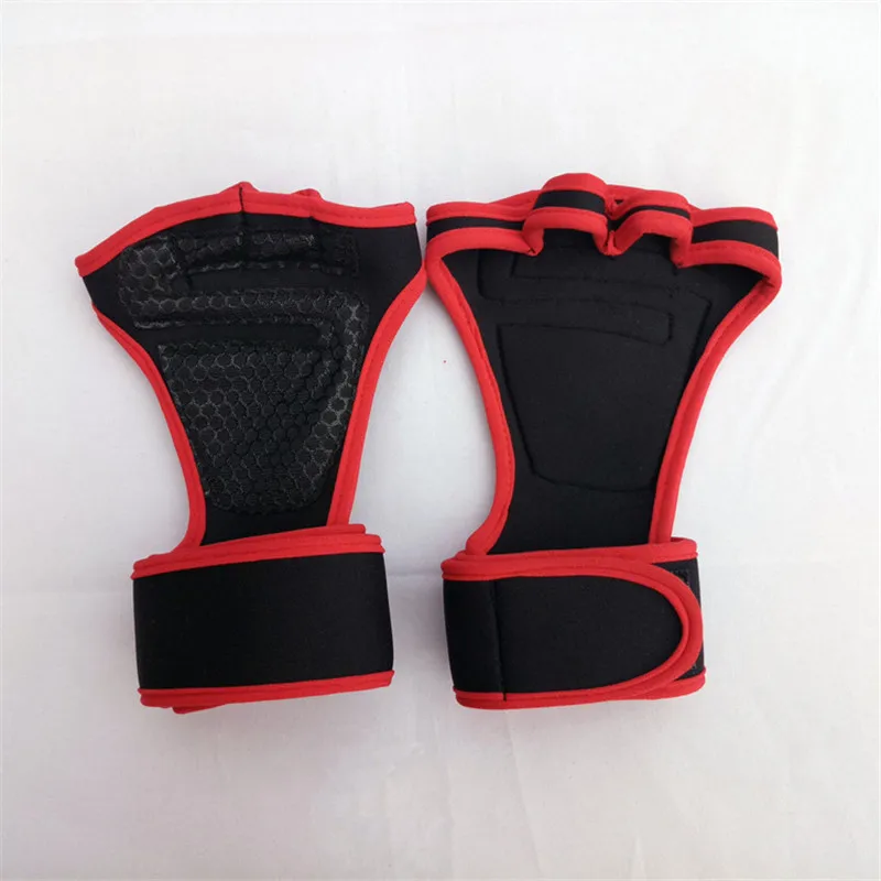 Weight Lifting Gloves Wrist Support Fitness Cross Training Hand Guards Powerlifting Silicone Padding Non-slip Breathable Gloves