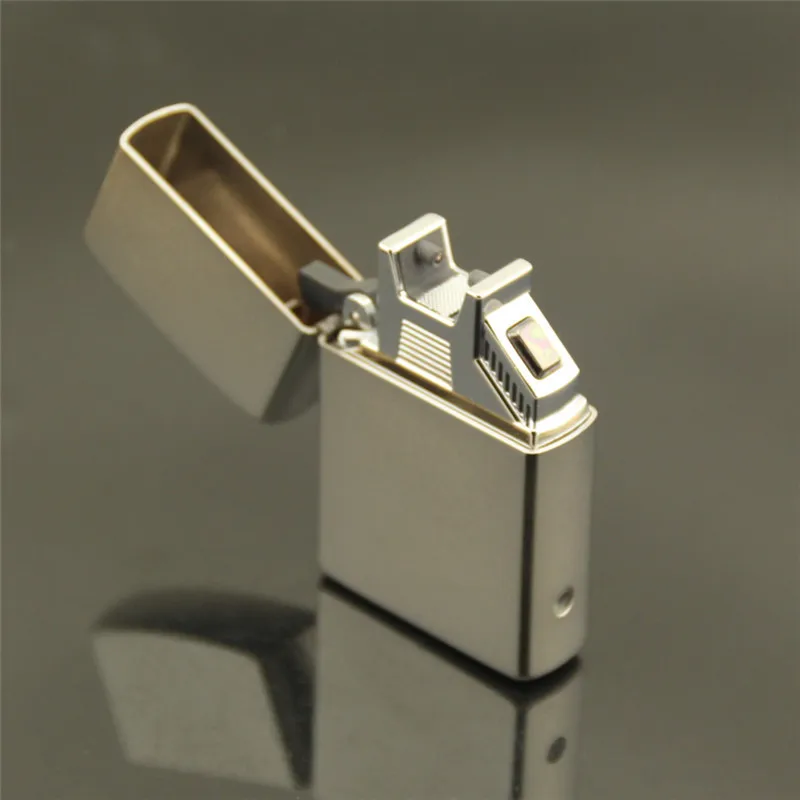 chrome sand, arc pulse pure copper USB rechargeable lighter, high end gift lighters, men's gift