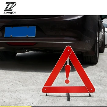 

ZD Foldable Car Reflective Triangle Safety Stop Warning Sign For Suzuki Swift Volkswagen Passat B5 B6 Tiguan Jetta MK6 Skoda