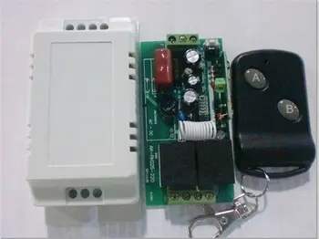 

Free Shipping 220V 10A 2CH Channel RF Wireless Remote Control System Receiver & Transmitter Learning Code Adjustable 315-433MHZ