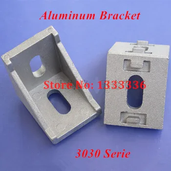 

20pcs 3030 Aluminum Corner Brackets corner fitting angle 35X35 L connector bracket fastener for 3030 industrial aluminum profile