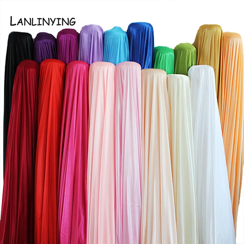 NEW Arrival Pearl Ice Silk Fabrics Decoration Elasticity Cloth Stage