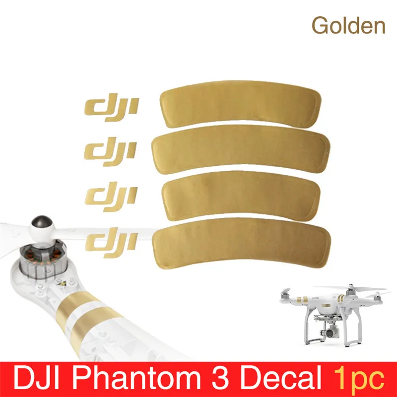 Аксессуар для Phantom 3 золотой этикета/Arm Стикеры для DJI Phantom 1/2/3 Универсальный наклейка на жилье Phantom 3 наклейка/Стикеры - изображение