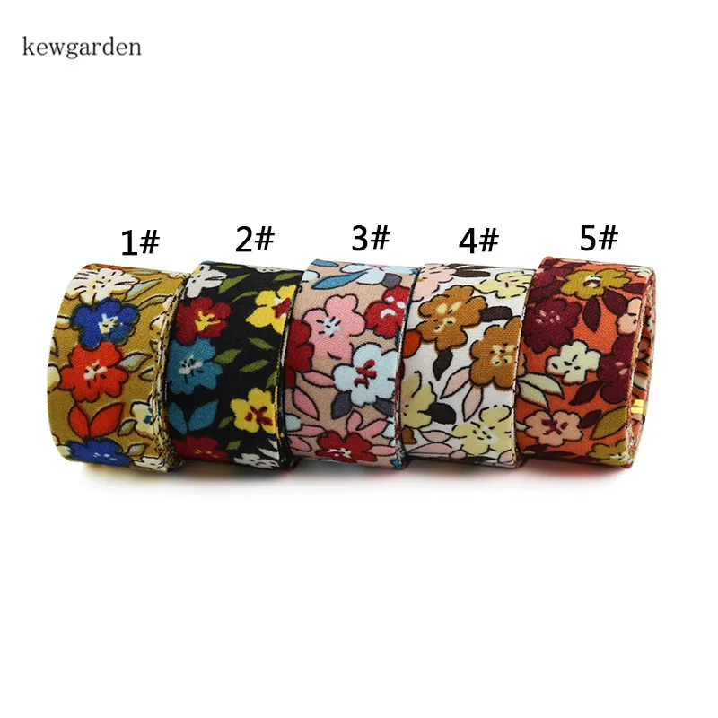 Kewgarden цветочная ткань многослойные тканевые ленты 40 мм 25 10 DIY серьги Заколка Брошь
