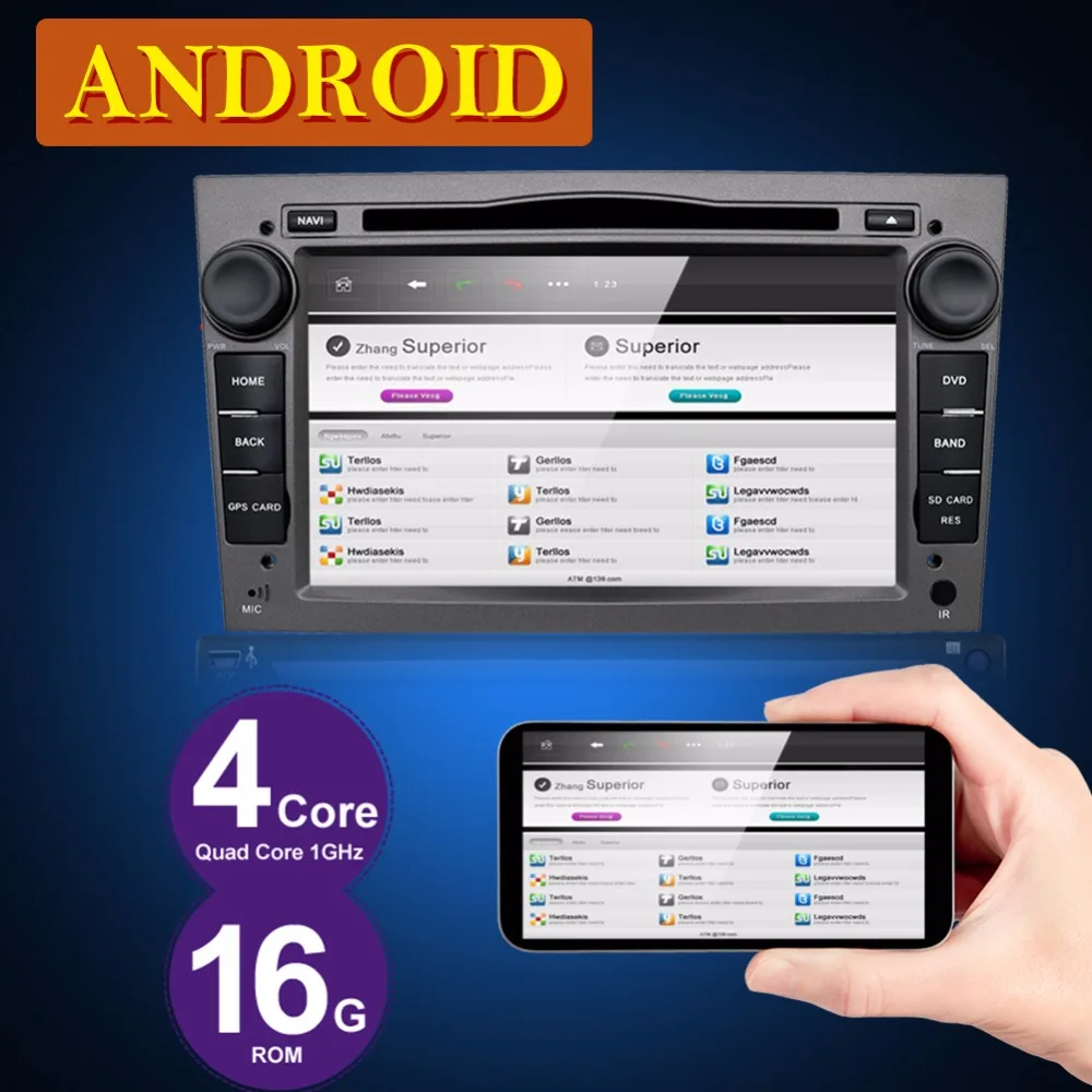 Bosion цвет серый/черный 2 Гб оперативная память Android 7.1.1 автомобиля Радио DVD gps для Opel