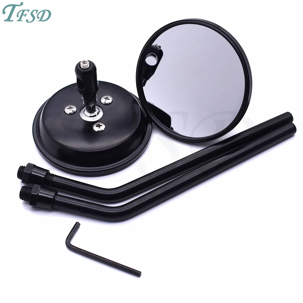 

Universal 10 mm motorcycle rearview mirror scooter bicycle motorbike side mirror for Honda Suzuki Kawasaki