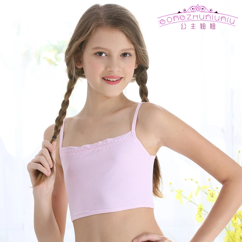 Gongzhuniuniu Puberty Young Kids Girls Thin Strap Vest