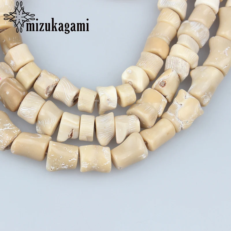 

Natural White Irregular Coral Branch Gravel 11*12MM Loose Beads 15"strand For DIY Jewelry Necklace Making
