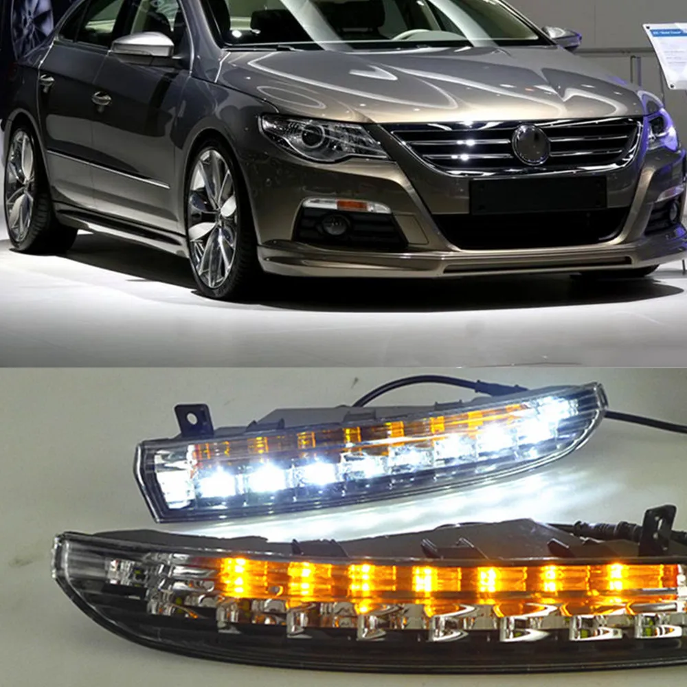

Car Flashing DRL For Volkswagen Passat CC 2009 2010 2011 2012 DRL Daytime Running Lights fog lamp cover headlight 12V Daylight