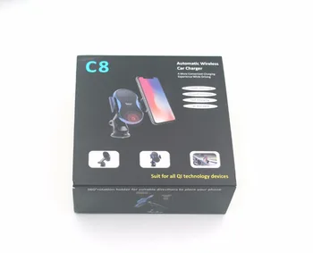 

Automatic sensor Wireless Car Charger with Car Mount Air Vent Phone Holder Cradle for iPhone 8/ 8 Plus/ X Samsung S9 S8 S7