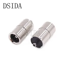 Высокое качество 10 шт./партия Женский DC разъем питания 5,5*2,1 мм 5,5x2,1 мм 5,5x2,1 5,5*2,1 мм медный разъем для сварки