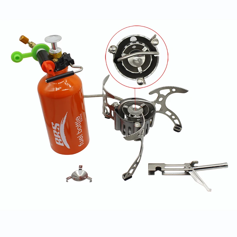 

BRS-8A oil / gas multi-purpose outdoor camping picnic gas stove cooking portable split windproof gas stove hiking survival stove