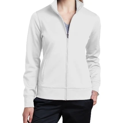 Sport-Tek LST241 Ladies Sport Wick Fleece Full Zip Jacket White - 3XL (1)