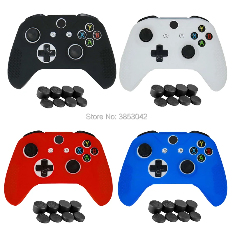 9 in 1 Soft Silicone Rubber Skin Gamepad Protective Case Cover for