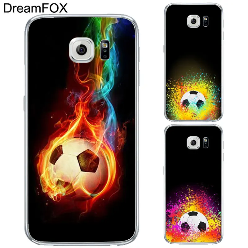DREAMFOX L165 футбольный мяч Мягкий ТПУ силиконовый чехол для Samsung Galaxy S5 S6 S7 S8 S9 S10 5G S10E Lite