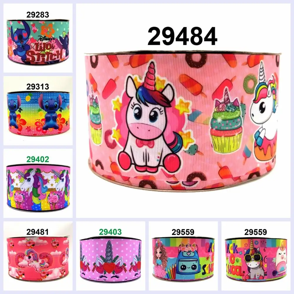 

DIY Craft Supplies cartoon character printed grosgrain ribbon, satin ribbon 10 yards. 29283-