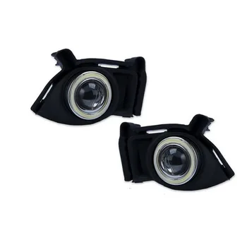 

LED COB Angel Eyes DRL Yellow Signal Light H11 Halogen / Xenon Fog Lights with Projector Lens For Toyota Highlander 2014 2015