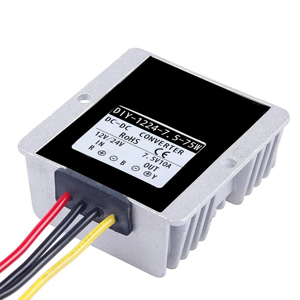 DC 12V 24V 36V до 7 5 V 10A 75W преобразователь модуль Автомобильный адаптер питания