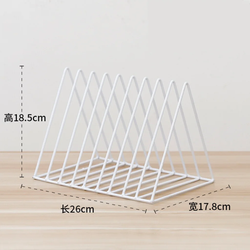  2pcs Metal Desk Book Holder Modern Minimalist Bookshelf Magazine Newspapers Storage Holder For Home