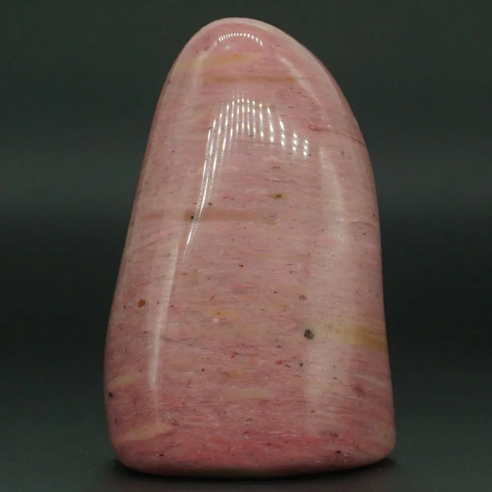 3" Natural Pink Rhodonite Carved Angel Healing Reiki Figurine Crafts Home Decor
