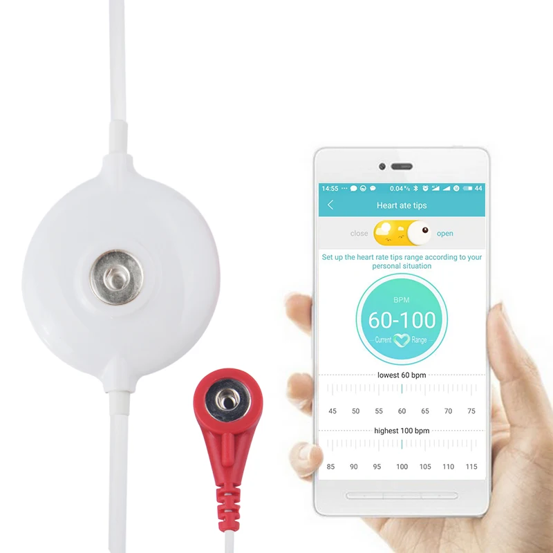  Portable Mini wearable ECG Monitor Measurement Machine Real-time heart Support Electrode Holter For