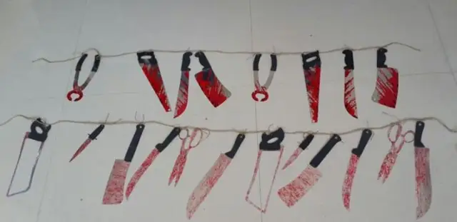 halloween prop haunted house decor torture bloody body tools body parts garland banner gory party hanging - Gory Halloween Decorations halloween prop haunted house decor torture bloody body tools body parts garland banner gory party hanging - Gory Halloween Decorations