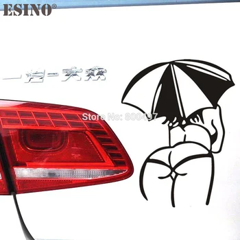 

Creative Funny Car Styling Hot Lady Girl Sexy Woman with Umbrella Car Sticker Decoration Car Accessories Cover Decal Vinyl