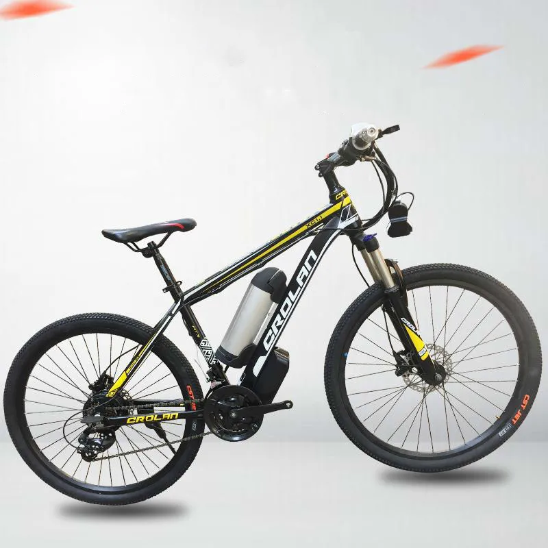 Excellent Oil brake 26 inch mountain bike battery car modified lithium battery electric bicycle disc brake moped disc brake 24 speed 7