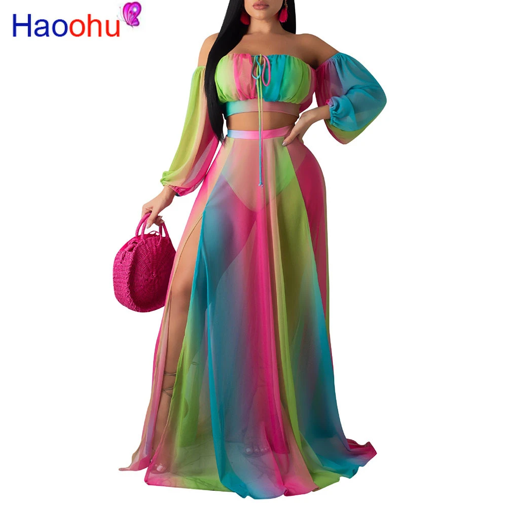 maxi skirt matching set