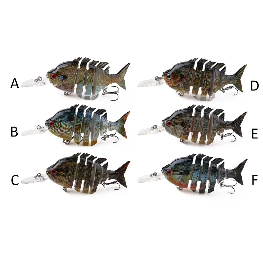 HENG JIA 13 г 6 сегментов рыболовная приманка искусственная приманка для карпа рыболовный воблер соединенный Eel приманка для рыбы жесткая медленная раковина Swimbait