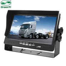 GreenYi DC12~ 24V Грузовик Автобус HD 800X480 цифровой экран 7 дюймов TFT ЖК-монитор парковки автомобиля с железным кронштейном 2 RCA видео вход