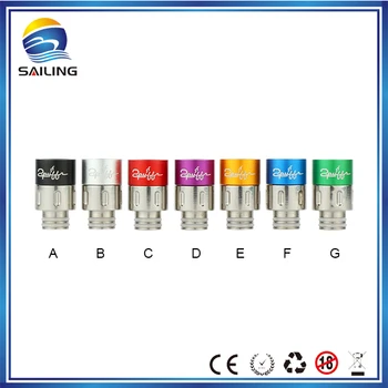 

Sailing electronic cigarette 2 puff 510 drip tips 2 O ring separable 2 part durable stainless core for vape