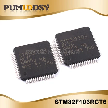 

10PCS STM32F103RCT6 LQFP100 MCU 32-bit STM32F1 ARM Cortex M3 RISC 256KB Flash 2.5V/3.3V 64-Pin QFP Tray 100% New and original IC
