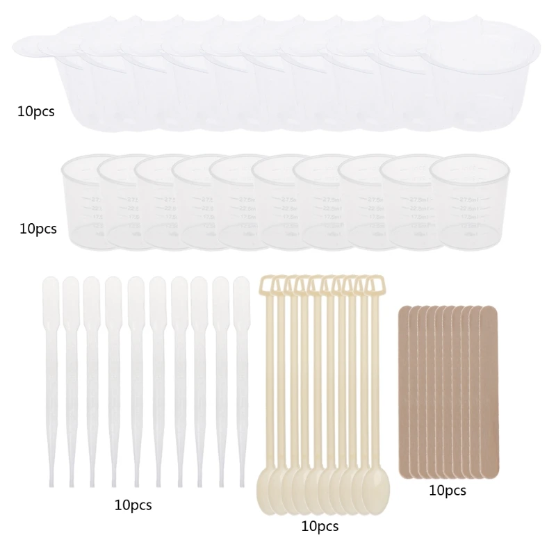 

DIY Epoxy Resin Molds Jewelry Making Tool Kit With Stirrers Droppers Spoons Cups jewelry Crafts resin molds