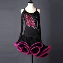 Latin Competition Dance Dress Women 2017 New Arrival Professional Latin Dancing Costume Adult Rumba Latin Skirt latin dance costume sexy senior ice silk short sleeves latin dance dress for women latin dancing dresses 3kinds of colors