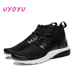 2019 Mesh кроссовки Для мужчин 39 ~ 48 Flyknit Повседневное носки обувь для бега Ботинки для мальчика прогулки Мальчик Человек Спорт Дышащая обувь на