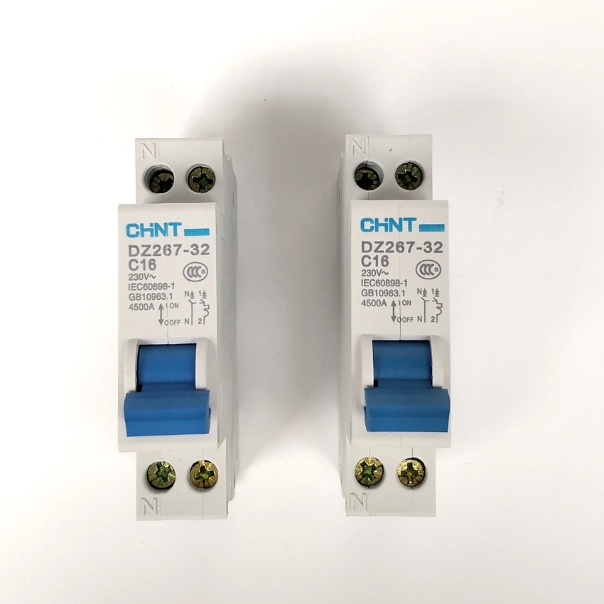 Chint Dpn 1p N 16a Mcb Outlet Air Dz267 C16a Mini Circuit - AliExpress